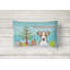 Coussin décoratif intérieur/extérieur en tissu pour l’arbre de noël et le jack terrier -31794498