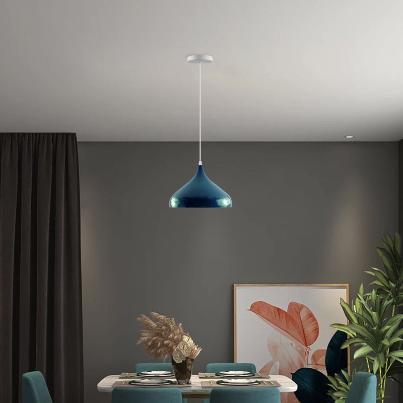 Cannady 1 - Light Pendant, Cyan Blue