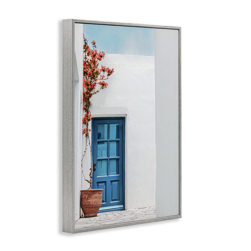 Art de la giclée bleue encadrée par Erin Marie, Estampe numérique Farmhouse, H 30 po x l 20 po