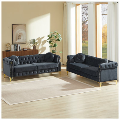 Ensemble de canapé Chesterfield Luxury