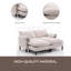 Canapé convertible convertible en U avec repose-pieds et rangement, salon / chambre à coucher / bureau / petit espace-1551547327