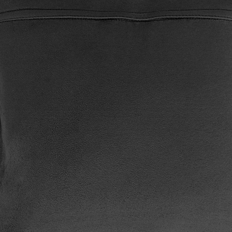 Ensemble de 2 coussins en cuir de vache 5 pouces Trio, Noir, Carré 15,71 po