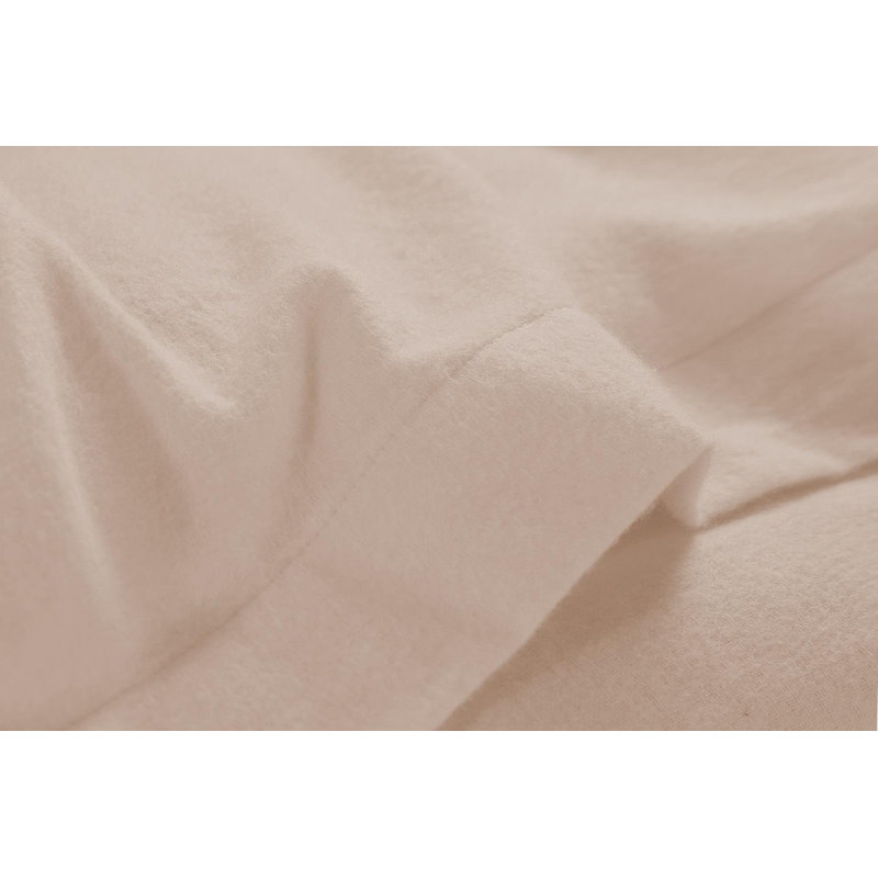 Plain Dye 100% Brushed Cotton Machine Woven Fitted Sheet, Brown, Super King (6')