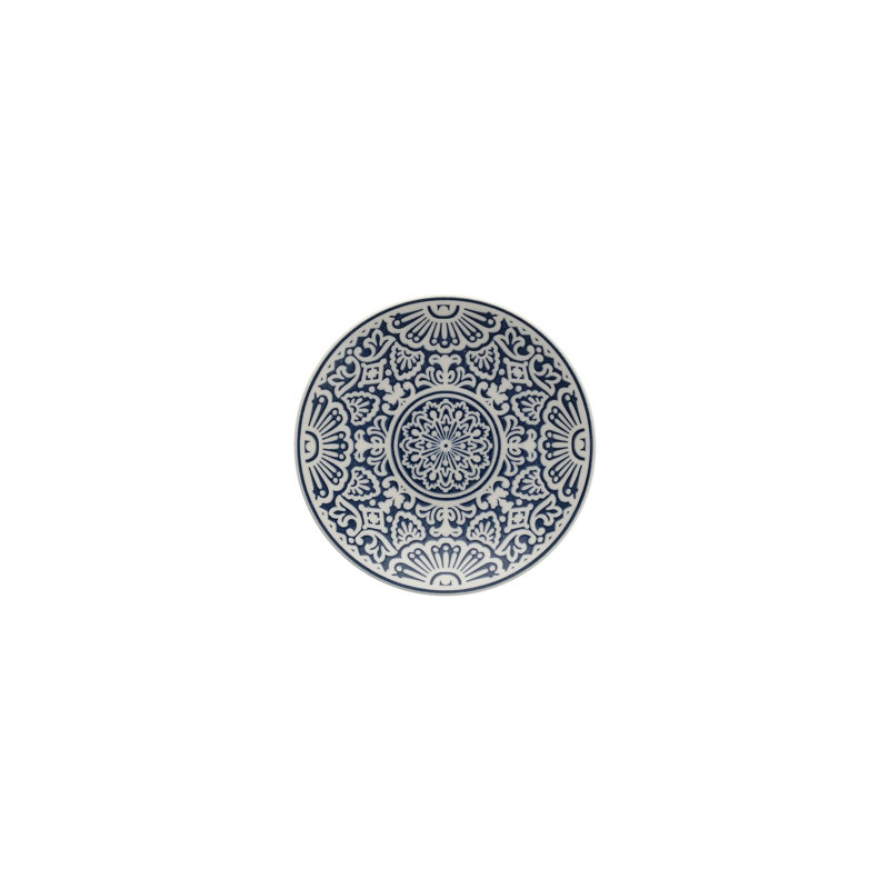 Fortessa Havana Porcelain, 6.25" B/B Plate (Set of 4), Honey, Blue