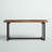Kenmore Acacia Solid Wood Top Metal Base Dining Table