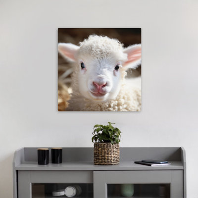 Cuddly Lamb Contemporary Nature Art