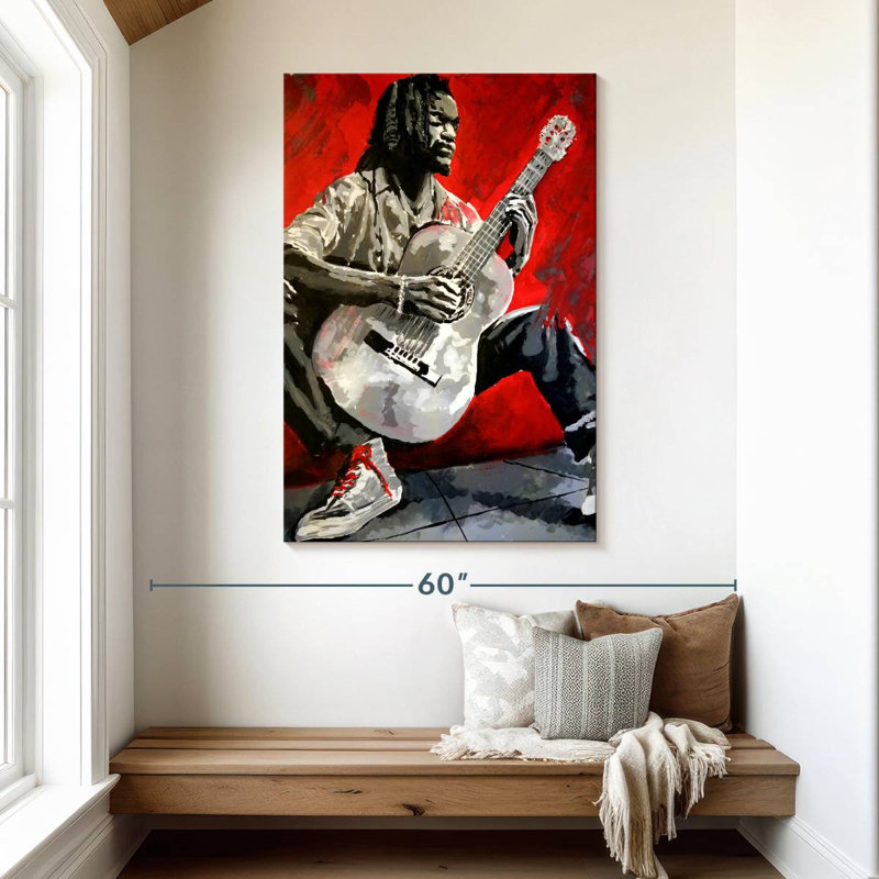 Abarca Jazz Player, 48" H x 32" W