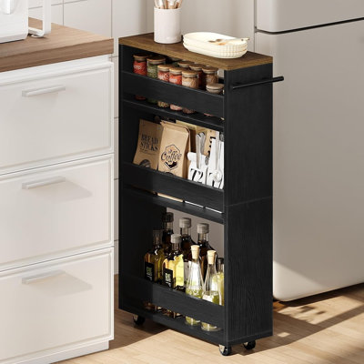 Chariot de rangement mobile pour cuisine et salle de bain