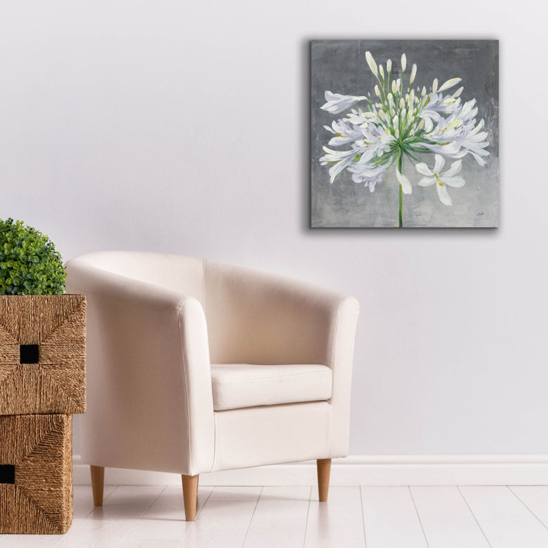 «Cleome Splash 1» par Julia Purinton, art mural sur toile, H 26 po x l 26 po x P 1,5 po