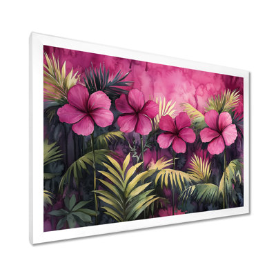 Conkel, lavande, hibiscus, symphonie tropicale - art mural hibiscus