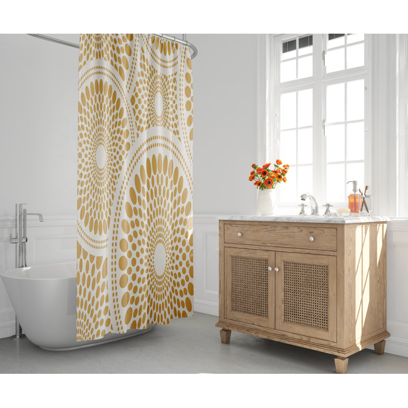 Rideau de douche Pierson, Ocre