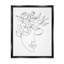 «Floral Woman Face Line Doodle», cadre flottant, impression sur toile-888713931-888713928