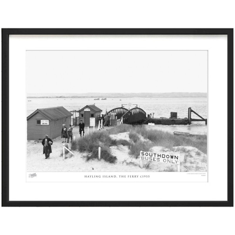 Hayling Island, The Ferry C1955 by Francis Frith - Single Picture Frame Print, 40cm H x 50cm W x 2.3cm D