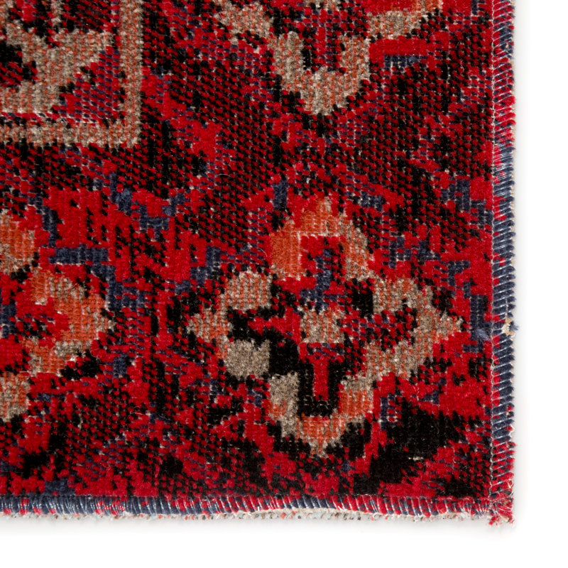 Tapis rouge / noir Jaipur Living Chaya, Rectangle 5 pi x 7 pi 6 po