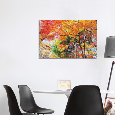 Autumn Foliage In Kyoto, Japan by Jan Becke - Wrapped Canvas Print