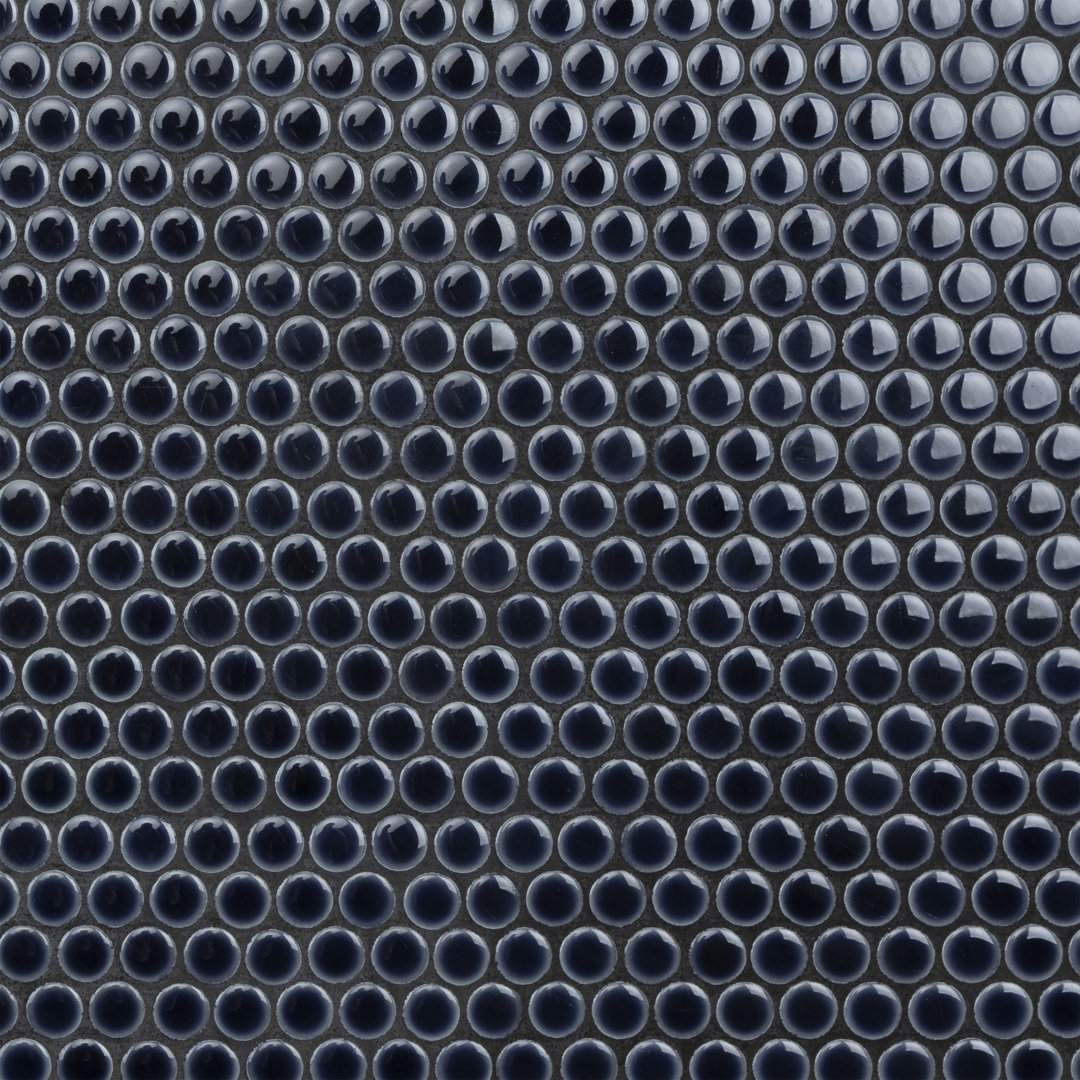 Hudson Penny Round 11-7/8 " x 12-5/8 " Porcelain Mosaic Floor and Wall Tile Merola Tile