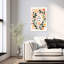 «Floral Embrace», impression abstraite de paysage mural contemporain-1857728877