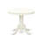3 Piece Dinette Set for Small Spaces Contains a Round Kitchen Table with Pedestal and 2 Light Beige Linen Fabric Parson Chairs, Linen White-944732048-944732049-1028908701
