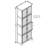 72.4" Tall Storage Cabinet Tall Storage Cabinet With 8 Doors And 4 Shelves ,Bookshelf Living Room, Kitchen, Dining Room, Office  Freestanding Storage Cabinet,Cherry-1283548377