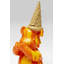 Orange Sitting Gelato Bear Figurine