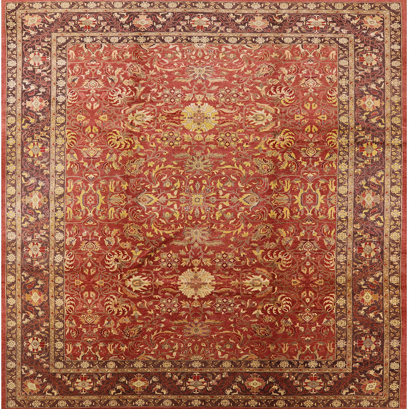 Oriental Indoor Rug, Square 4'