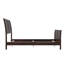 Lit de base en bois massif Sedgerock avec pied de lit assorti