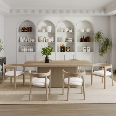 Imala 7-Piece Mid-Century Modern Dining Set