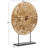 Mckillip Plastic Rattan Handmade Abstract Decorative Brown Sculpture with Black Stand