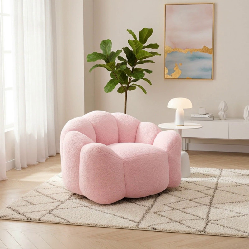 Fauteuil à billes Lotus de compression pour adultes avec anneau à tirer pour un déplacement facile, aucune installation requise