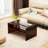 Freysteinn Acrylic Coffee Table,  2 Tiers Clear End Table with Storage Shelf-1086476488