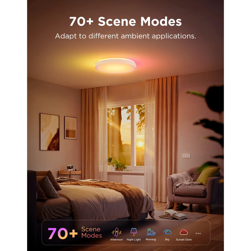  15-Inch RGBICWW Smart Ceiling Light Pro