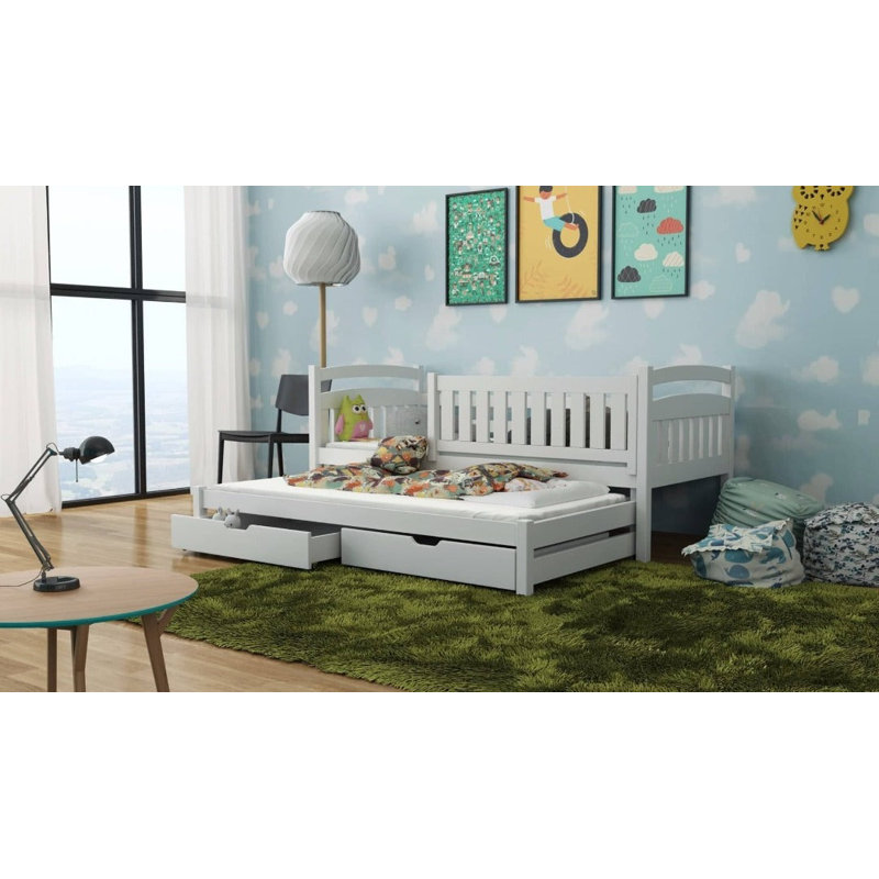 Estero Standard with Storage Included with Trundle Included, White