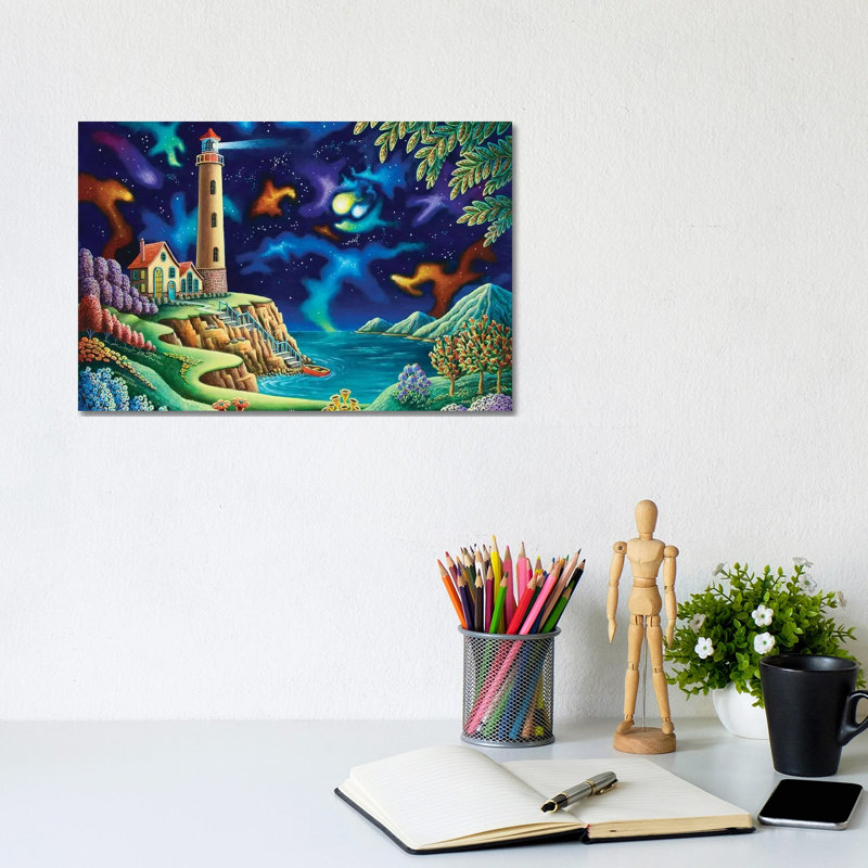 Night Lights by Andy Russell - Wrapped Canvas Print, 20.32 cm H x 30.48 cm W x 1.91 cm D