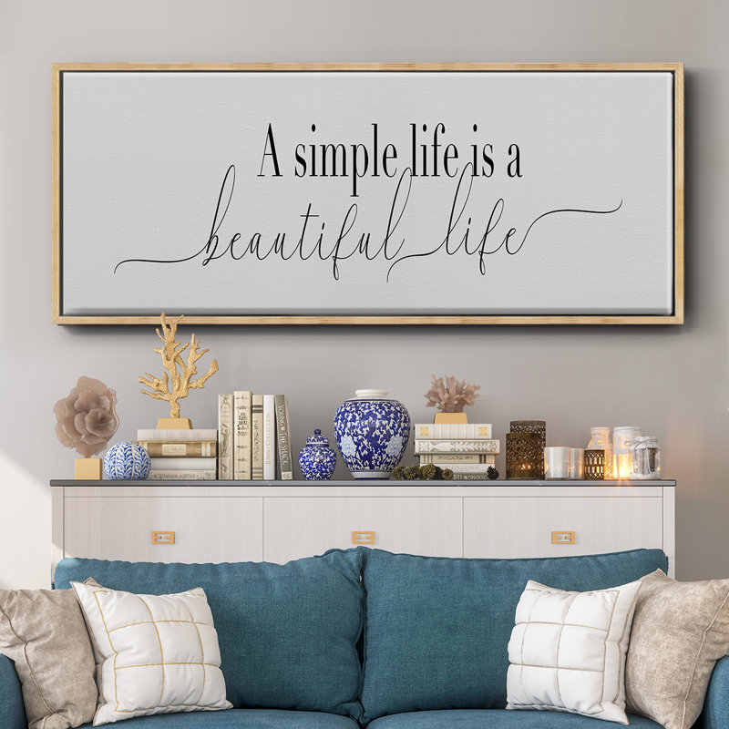 Simple Simple Life - toile encadrée