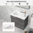 Didio 22.06'' Single Bathroom Vanity with Ceramic Top-1380765887