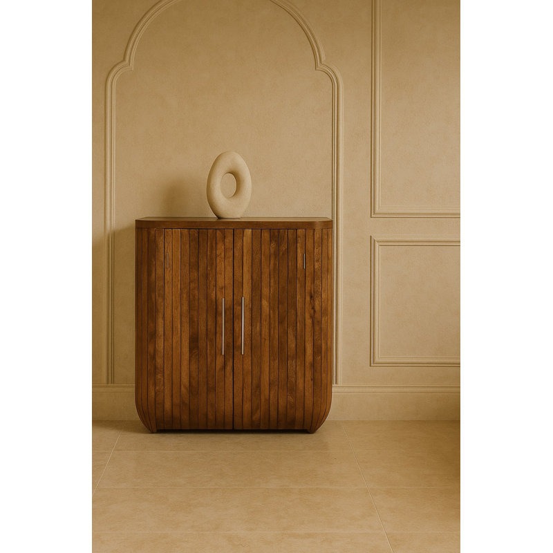 Armoire incurvée cannelée