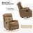Rudisill Genuine Leather Swivel Recliner-80918678
