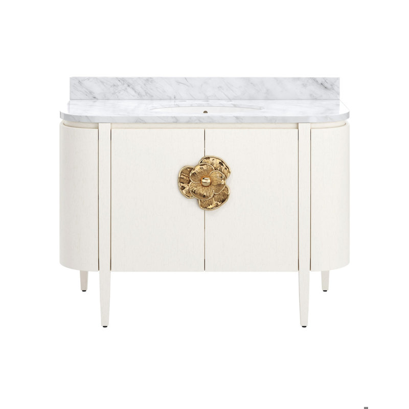 Briallen 48'' W Single Vanity, Cerused White