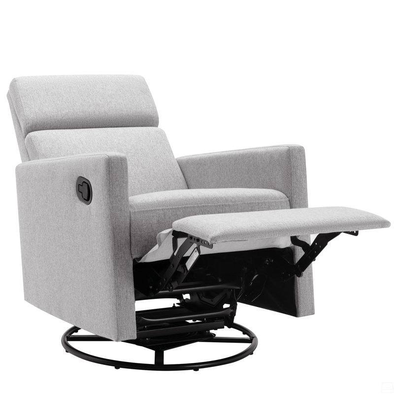 Fauteuil inclinable et pivotant rembourré
