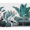 Papier peint amovible exotique feuilles de palmier tropical