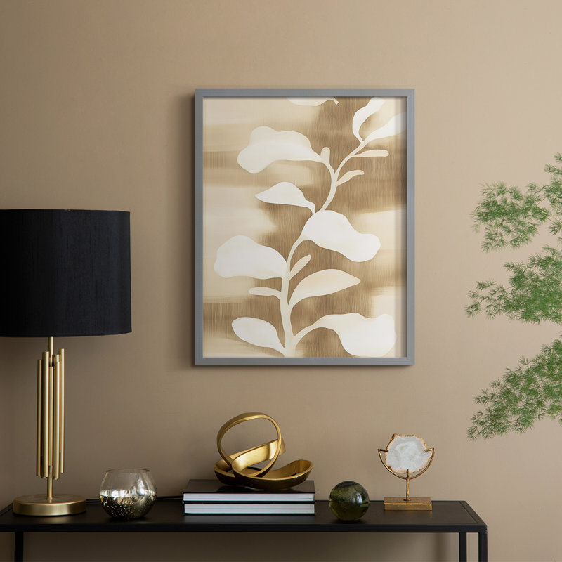 Abstract CDXLI Framed Print - Ready To Hang, 10" H x 8" W, Gray