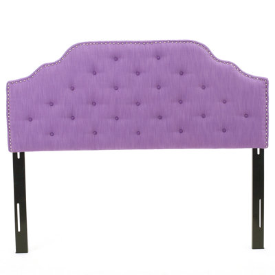 Tufted Upholstered Headboard Queen Size, Solid Wood Head Board With Durable Metal Legs, Adjustable Height Queen Headboard With Nailhead Trim,Fabric Headboard In Modern Button Tuffted Design