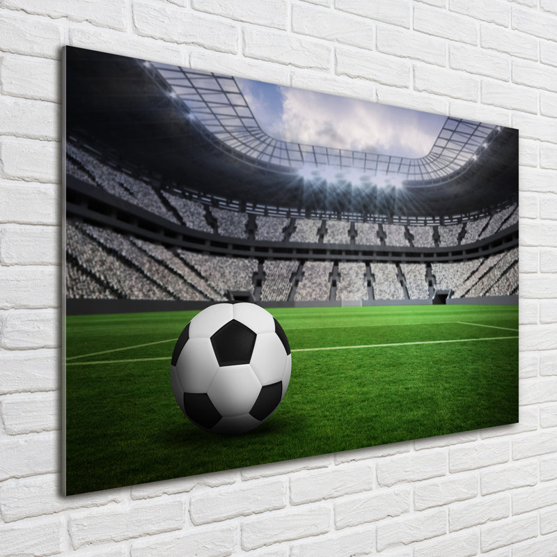 Ball In The Stadium - No Frame Print on Glass