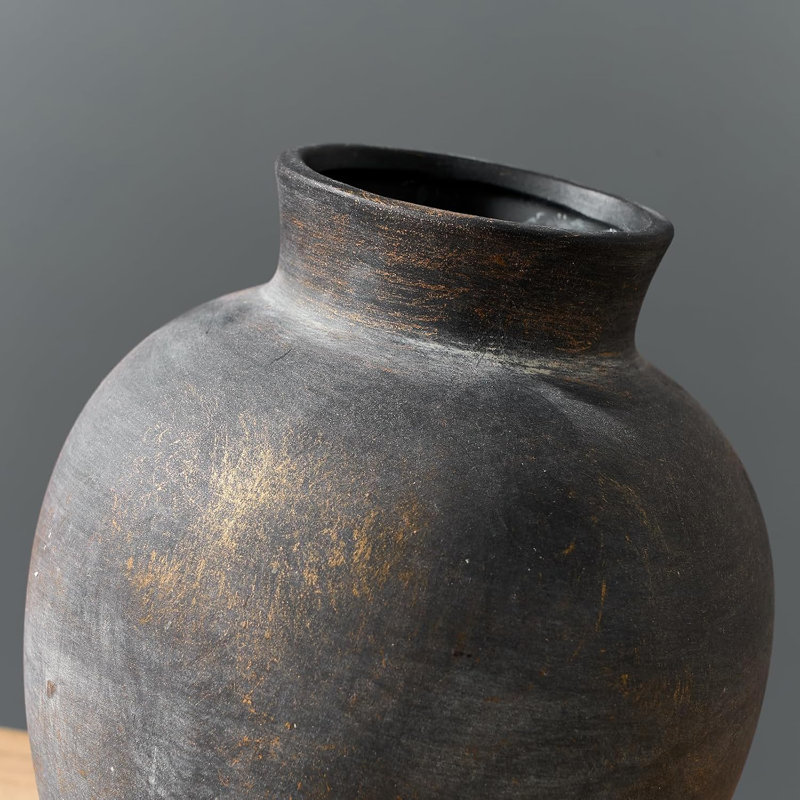 Vase en céramique 6 po: décor de ferme rustique pour fleurs fraîches / séchées et centres de table