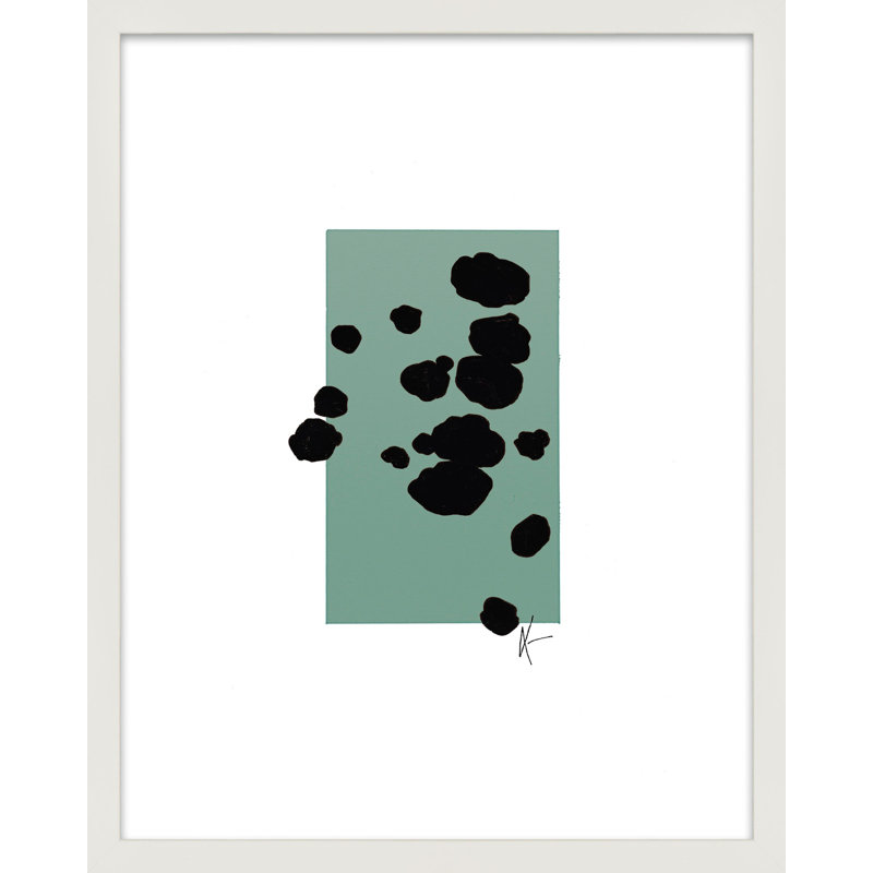 Serenity 1.2 Painting by Lee Lessem, 25" H x 20" W, White Framed