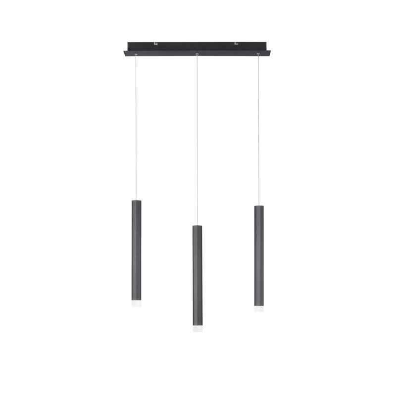 Cardia 3 - Light LED Kitchen Island Pendant, Black