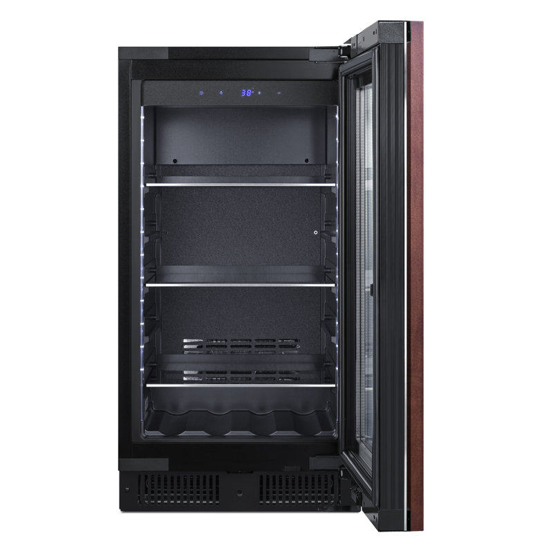 Summit Appiance 18" Wide Built-In Panel Ready Beverage Center, Right Handed