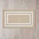 Double Border Machine Tufted Performance Beige/White Rug