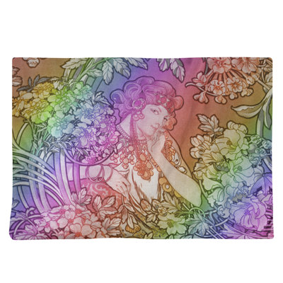 Récapitulatif 18" alphonse mucha femme entre les fleurs
