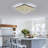 24" Modern Crystal LED Flush Mount Ceiling Light with Smart App & Remote Control, Gold-286143492-286143494